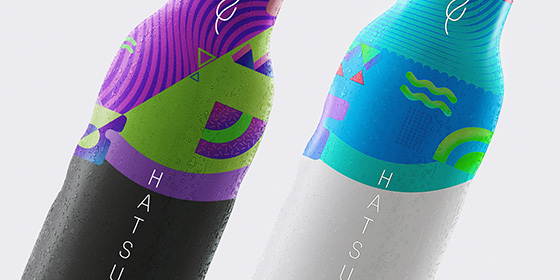 Яркий дизайн упаковки - Обновлённая бутылка чая HATSU