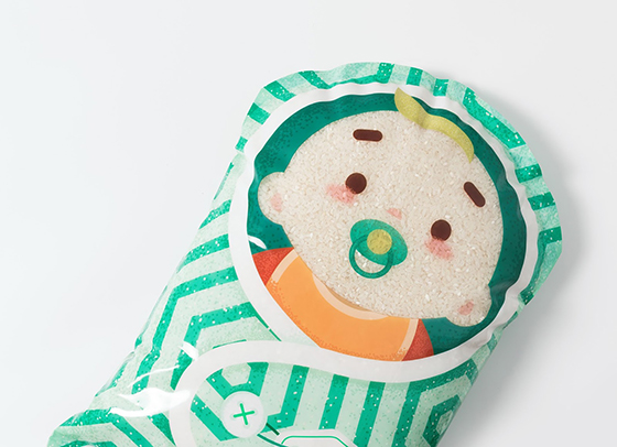 Дизайн пакетов с крупой - Мешки-детки с рисом