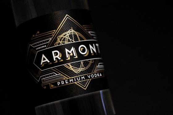Дизайн водки Armont в стиле арт-деко