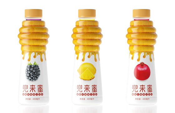Фото – дизайн бутылок с соком из Китая