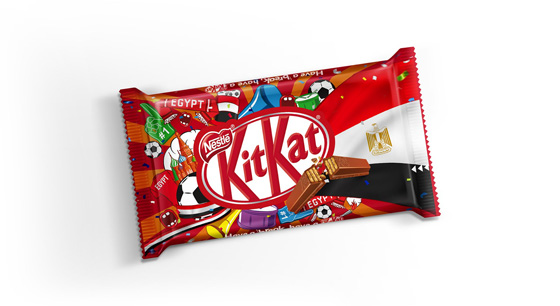 Дизайн упаковки к FIFA 2018 - KitKat Egypt