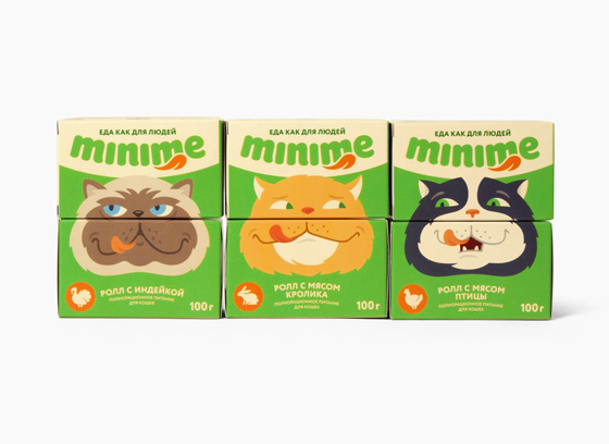 Дизайн упаковки кормов для кошек и собак