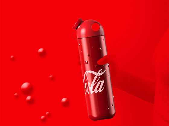 Новый дизайн упаковки - Термо-бутылка Coca-Cola