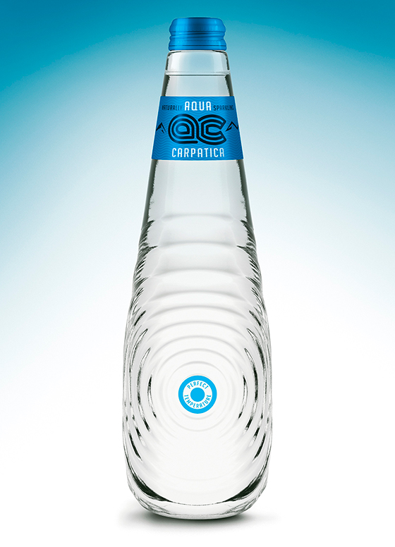Дизайн бутылки минеральной воды премиум-класса