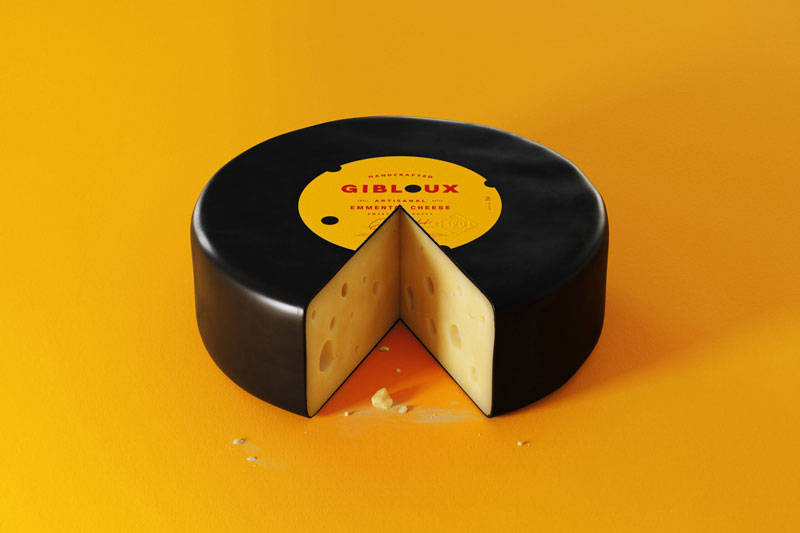 Упаковка швейцарского сыра