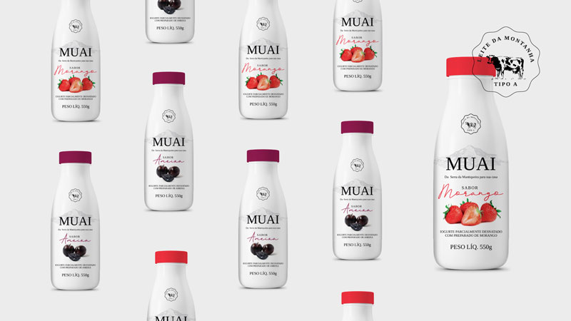 Упаковка для продуктов молочного бренда