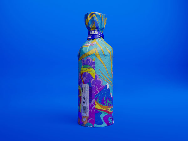 Дизайн лимитированной коллекции водки Абсолют